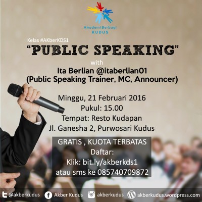 Akber Kudus – Public Speaking 