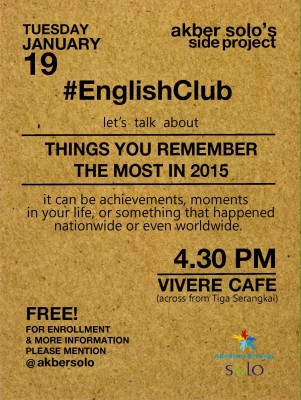 Akber Solo: #englishclub Things You Remember The Most In 2015 
