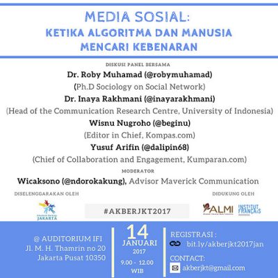 Jakarta: “Media Sosial: Ketika Algoritma dan Manusia Mencari Kebenaran” 