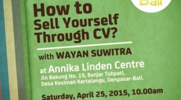 Akber Bali: How to Sell Yourself Through CV? 
