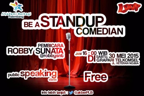 Akber Palembang: Be A StandUp Comedian 