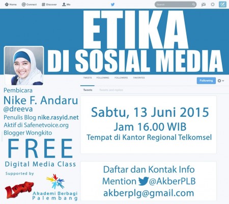 Akber Palembang: Etika di Social Media 