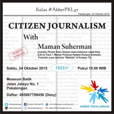Akber Pekalongan: Citizen Journalism 