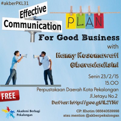 Akber Pekalongan: Effective Communication Plan for Good Business 
