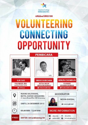 Akber Semarang: #AkberSMG100 “Connecting Volunteering & Opportunity” 
