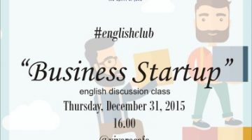 Akber Solo: #englishclub talk about Business Startup