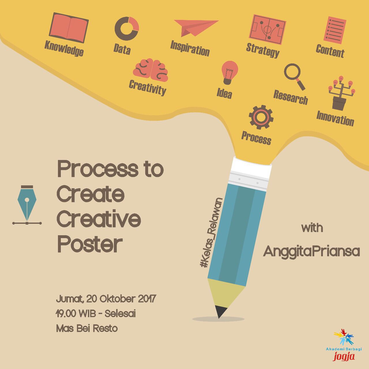 (Kelas Relawan) Jogja: Process to Create Creative Poster 