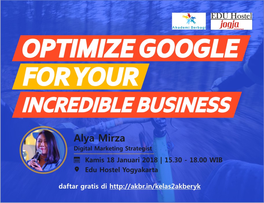 Jogja: Optimize Google For Your Incredible Business 