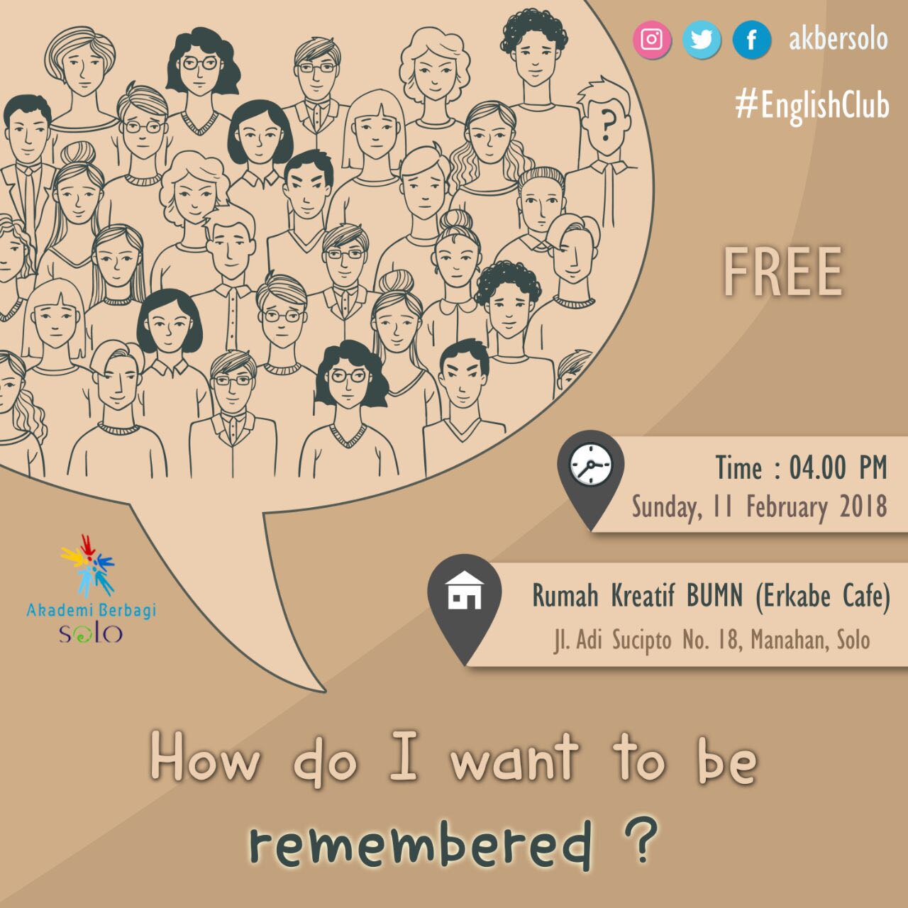 Solo: #EnglishClub – How Do I Want To Be Remembered? 