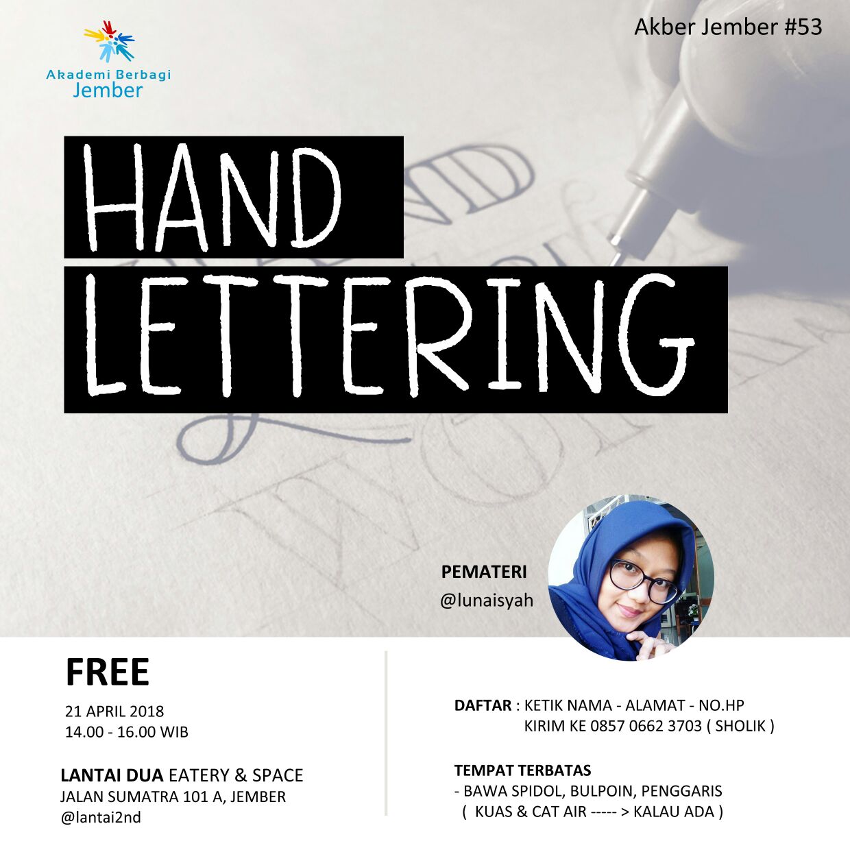 Jember: Hand Lettering 