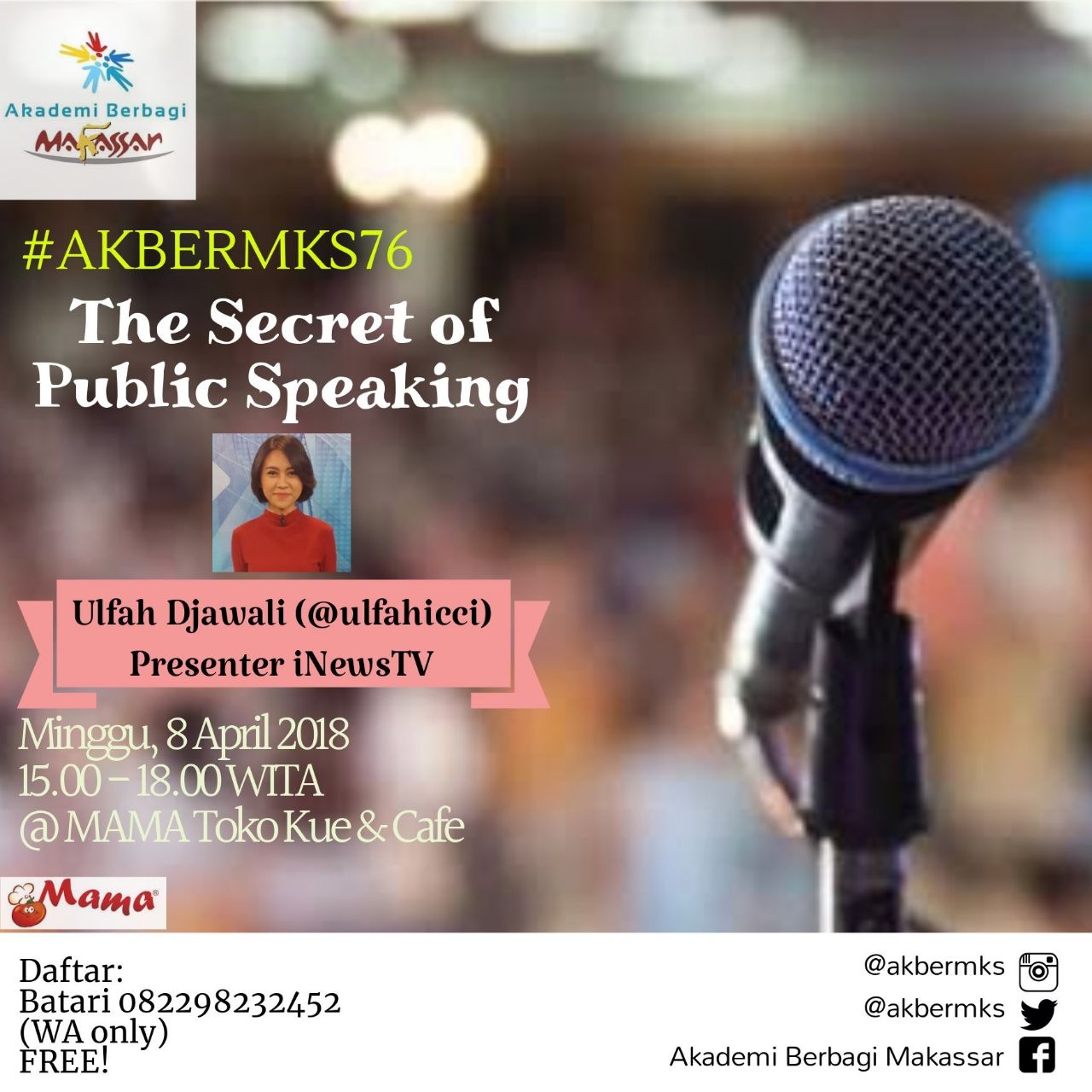Makassar: The Secret of Public Speaking 