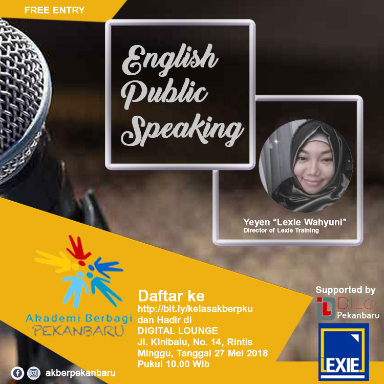 Pekanbaru : English Public Speaking Series 