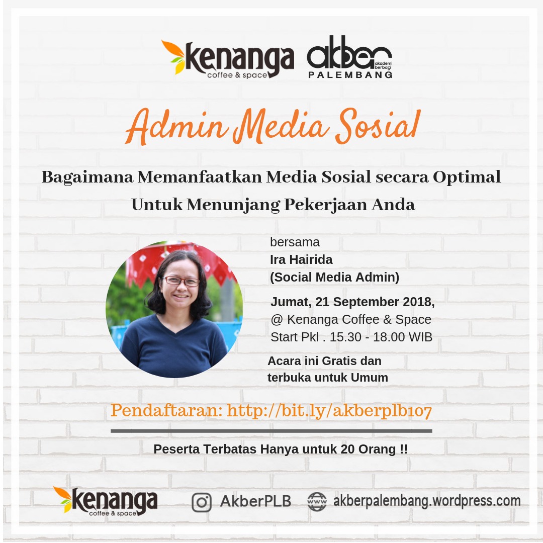 Palembang: Admin Media Sosial 
