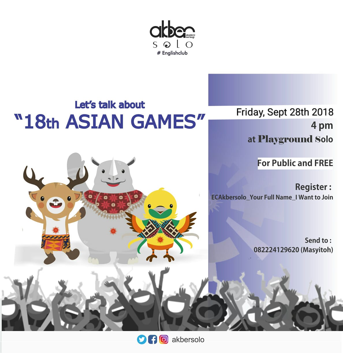Solo: #EnglishClub – 18th Asian Games 