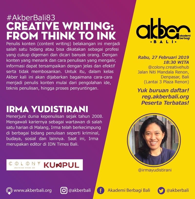 Bali: Content Writing: From Think to Ink 