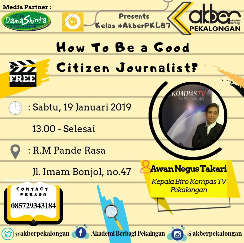 Pekalongan: How To Be a Good Citizen Journalist 