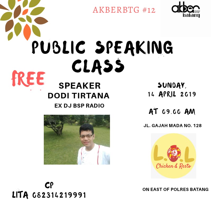 Batang: Public Speaking Class 