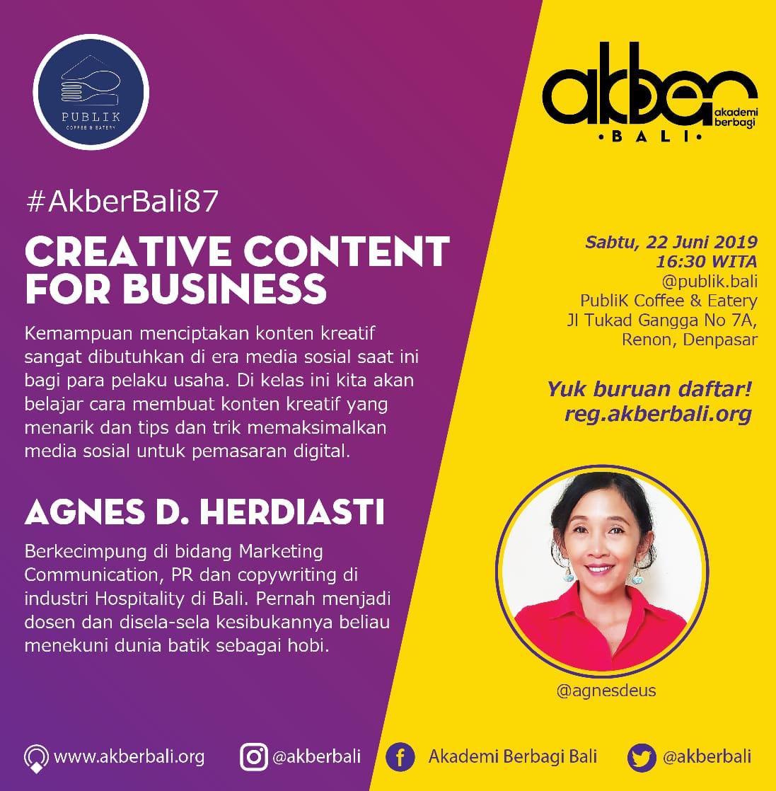 Bali: Creative Content For Business 