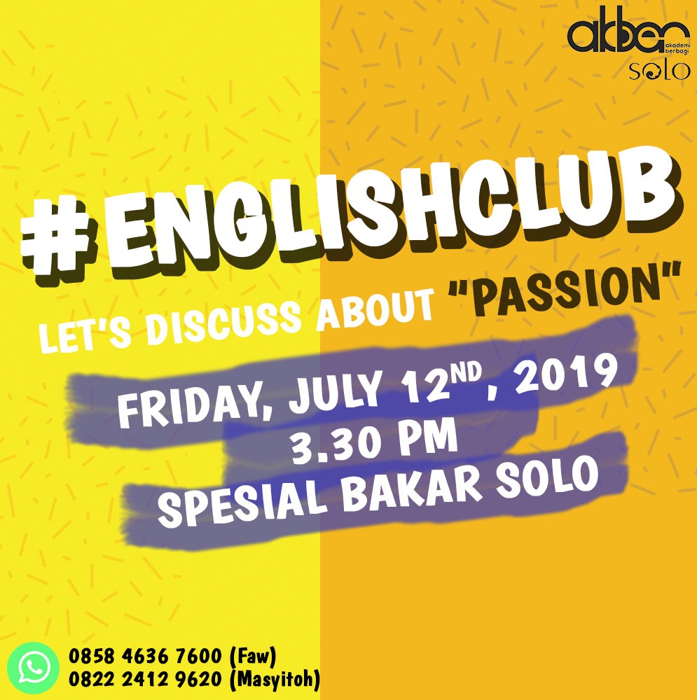 Solo: #EnglishClub – Passion 